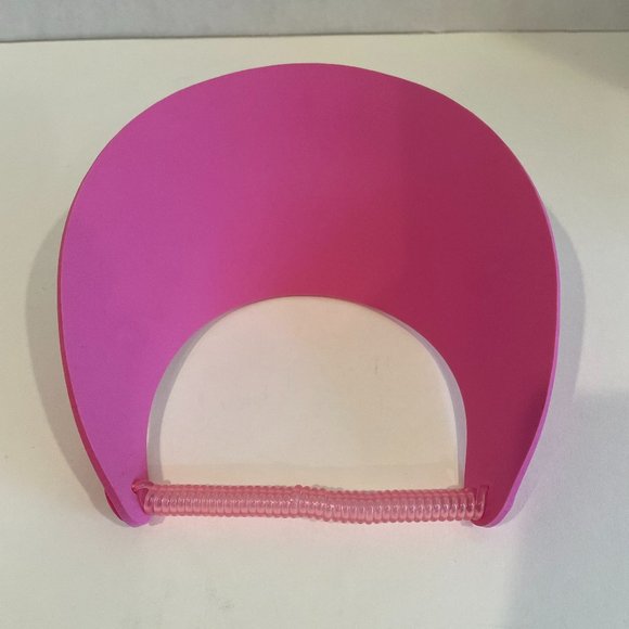 GIRLS SUN VISOR PINK FOAM “ALLY” WITH ADJUSTABLE PULL STRAP - Picture 2 of 4